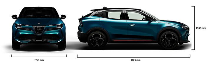 Alfa Romeo Junior - Junior Ibrida - Afmetingen